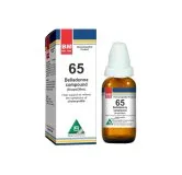BM 65 Drops homeopathic drops on a pure white background
