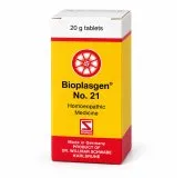 Bioplasgen No. 21 20g homeopathic combination tablets by Dr. Willmar Schwabe on a pure white studio background