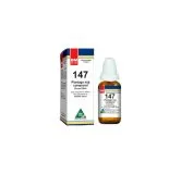 BM 147 Drops homeopathic drops on a pure white background