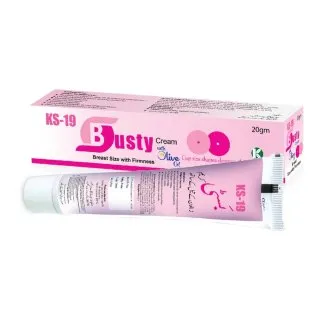 KS-19 Busty Cream (With Olive Oil) 20 g, Kamal Laboratories product pack on a white background