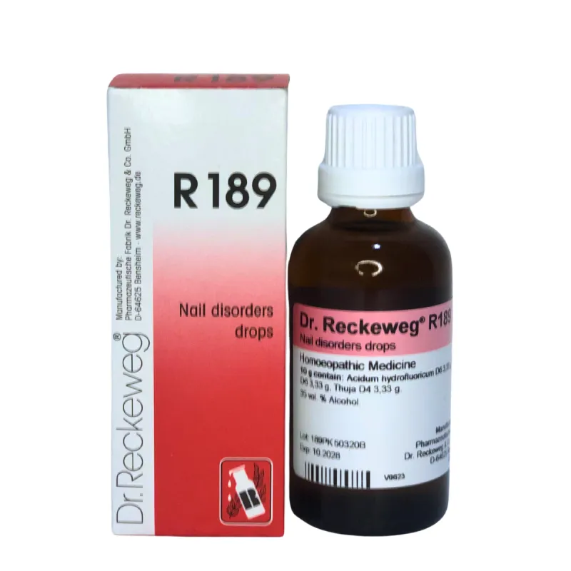 R189 Nail Disorders Drops by Dr. Reckeweg, 50ml pack