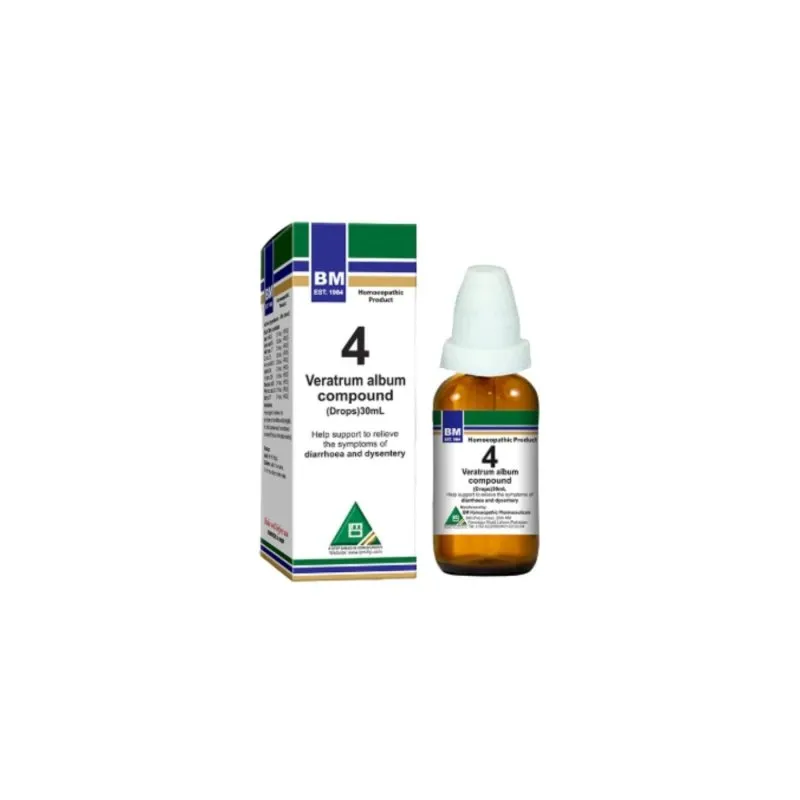 BM 4 Drops homeopathic drops on a pure white background