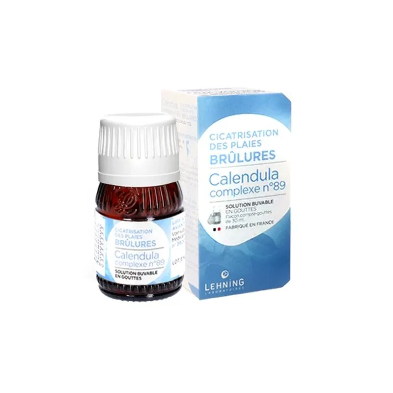 L-89 Calendula Complex 30 ml Drops by Lehning Laboratories, product package on white background