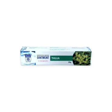 Thuja Ointment 20 g by Dr. Masood, original packaging on a white background