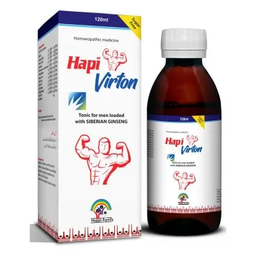 Hapi Virton Syrup (Sugar Free), Kamal Laboratories product pack on a white background