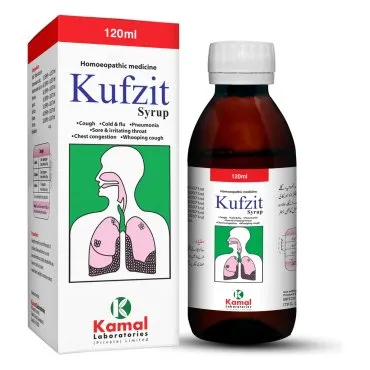 KUFZIT Syrup, Kamal Laboratories product pack on a white background