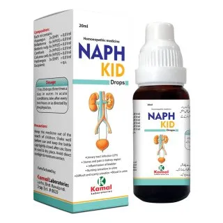 Naphkid (Drops) 20 ml, Kamal Laboratories product pack on a white background