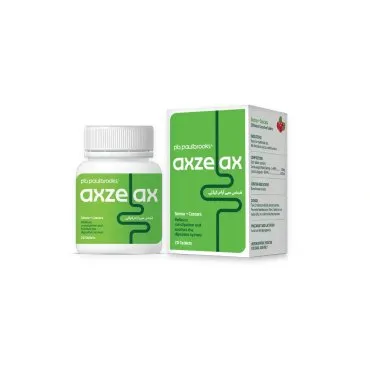 Axzelax Tablets by Paul Brooks, product pack on a white background