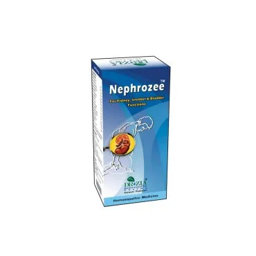 Nephrozee by Dr Zia Pharma, product pack centered on a white background