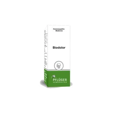 BioDolor by Pflüger, product carton centered on a white background