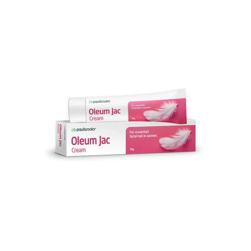 Oleum Jac Cream by Paul Brooks, product pack on a white background