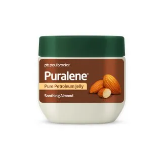 Puralene Petroleum Jelly Almond by Paul Brooks, product pack on a white background