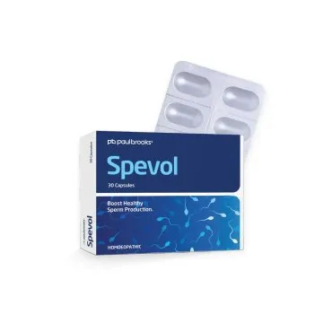 Spevol Capsules by Paul Brooks, product pack on a white background