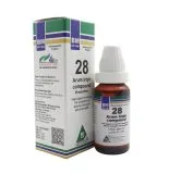 BM 28 Drops homeopathic drops on a pure white background