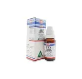 BM 233 Drops homeopathic drops on a pure white background
