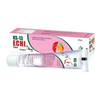 KS 13 ECHI Care Cream (With Olive Oil) 20 g, Kamal Laboratories product pack on a white background