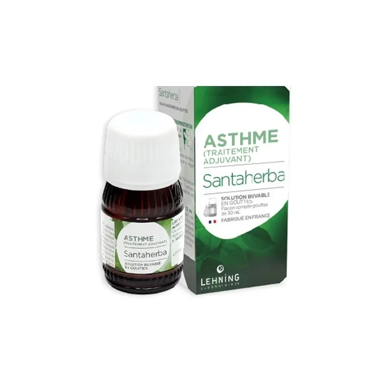 Santaherba 30 ml Drops by Lehning Laboratories, product package on white background
