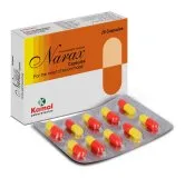 Narax Capsules, Kamal Laboratories product pack on a white background