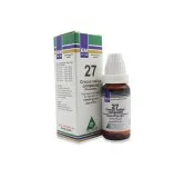 BM 27 Drops homeopathic drops on a pure white background