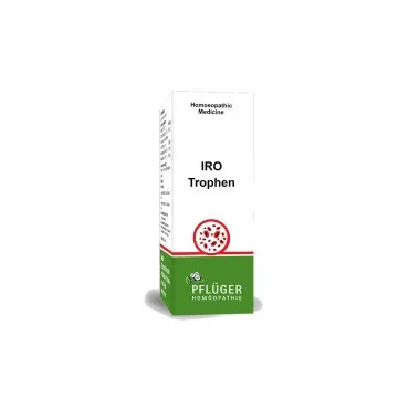 Iro Tropfen by Pflüger, product carton centered on a white background