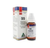 BM 99 Drops homeopathic drops by BM Homoeopathic Pharmaceuticals on a pure white background