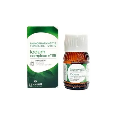 L-118 Iodum Complex 30 ml Drops by Lehning Laboratories, product package on white background