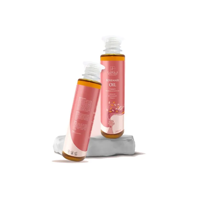 Rosemary Oil product packaging on a white background