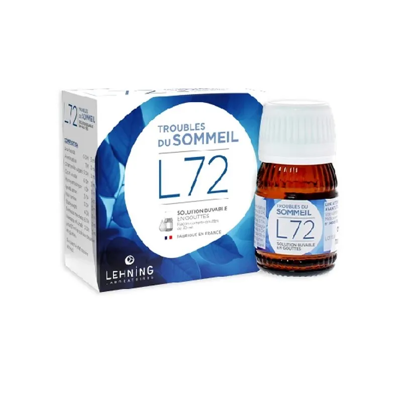 L-72 30 ml Drops by Lehning Laboratories, product package on white background