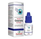 CINERARIA EYE DROPS 10 ml, Kamal Laboratories product pack on a white background