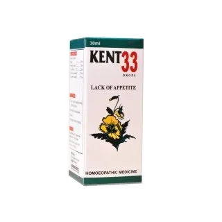 Kent 33 Drops product packaging