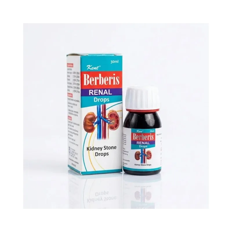 Kent Berberis Renal Drops 30ml product packaging