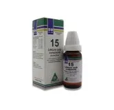 BM 15 Drops homeopathic drops on a pure white background