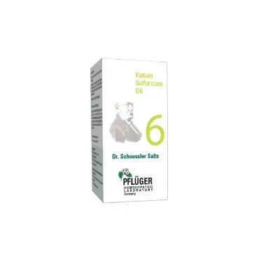Kalium Sulfuricum - 6 by Pflüger, product carton centered on a white background