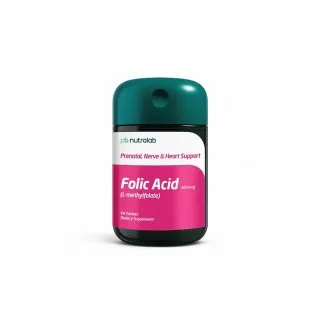 Folic Acid Tablets by Paul Brooks, product pack on a white background