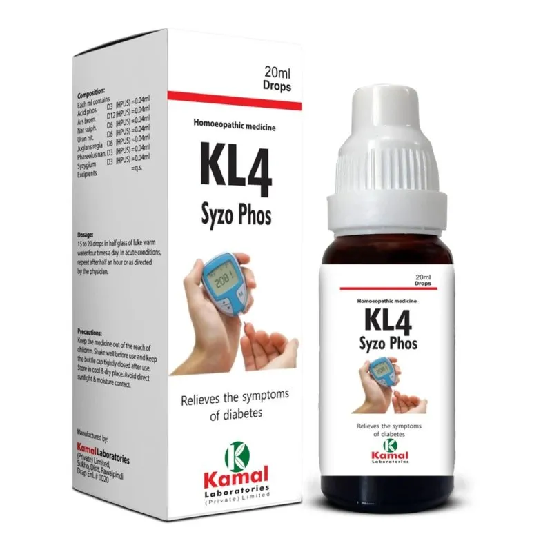 KL 4 (SYZOPHOS) 20 ml, Kamal Laboratories product pack on a white background