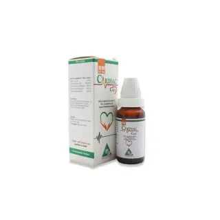 BM Cardiac Care Drops homeopathic drops on a pure white background