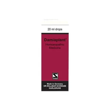 Damiaplant Drops 20ml by Dr. Willmar Schwabe, product packaging on a white background