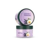 Lavender + Chamomile Face and Body Scrub by Paul Brooks, product pack on a white background