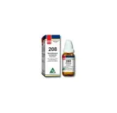 BM 208 Drops homeopathic drops on a pure white background