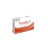 Truvalin Z Capsules by Dr Zia Pharma, product pack centered on a white background