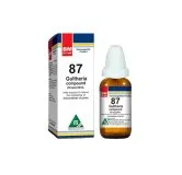 BM 87 Drops homeopathic drops on a pure white background