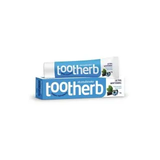 Tootherb Ultra Whitening Toothpaste by Paul Brooks, product pack on a white background