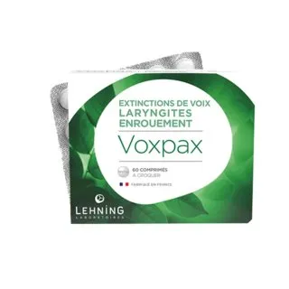 Voxpax 60 tablets Tablets by Lehning Laboratories, product package on white background