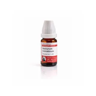 Apocynum Cannabinum 10ml homeopathic dilutions and mother tincture bottle or pack on white background