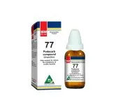 BM 77 Drops homeopathic drops on a pure white background