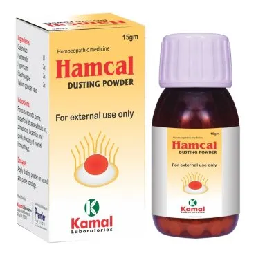 Hamcal  (Powder) 15 g, Kamal Laboratories product pack on a white background