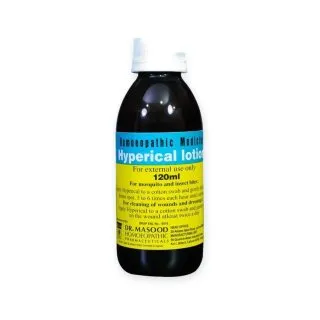 Hyperical Lotion by Dr. Masood, original product packaging on a white background