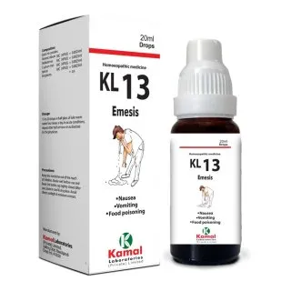 KL 13 (EMESIS) 20 ml, Kamal Laboratories product pack on a white background