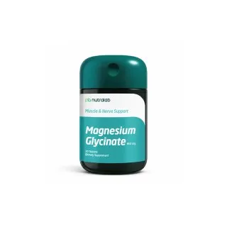Magnesium Glycinate 850 mg Tablets by Paul Brooks, product pack on a white background