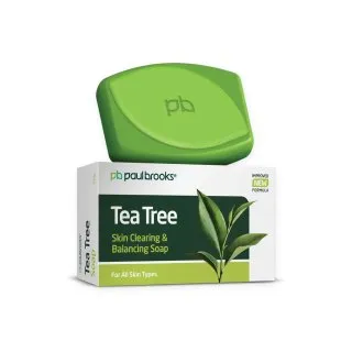 Tea Tree Soap by Paul Brooks, product pack on a white background
